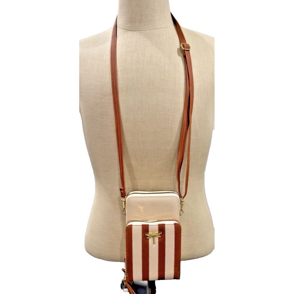 Chic Unlimited Neutral/Brown Crossbody Bag – Dual-Zip Textured Mini Satchel